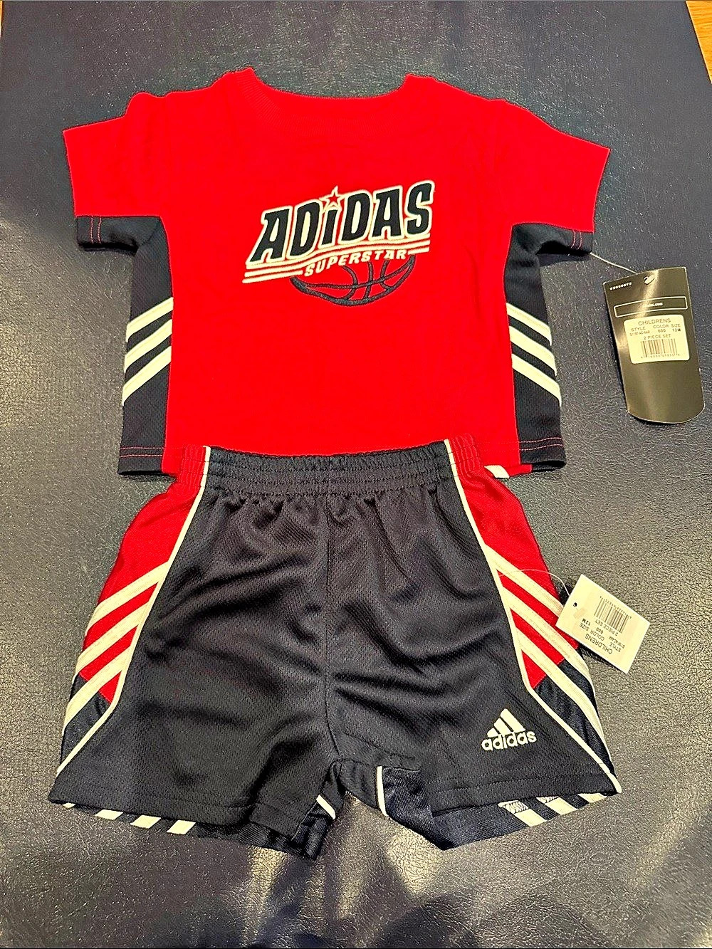 adidas G1197-AC Baby 12M 2-Piece Athletic Set NWT